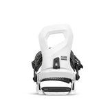 Rome Hydra Hw Snowboard Bindings 2026 snowboard binding -- White Med Lg colorway top view showing highback and straps