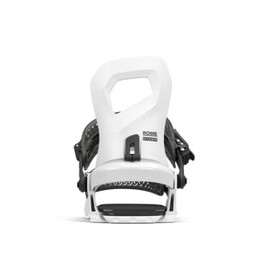 Rome Hydra Hw Snowboard Bindings 2026 snowboard binding -- White Med Lg colorway top view showing highback and straps