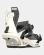 Rome Hydra Pro Snowboard Bindings snowboard binding -- Bone White Small colorway top view showing highback and straps