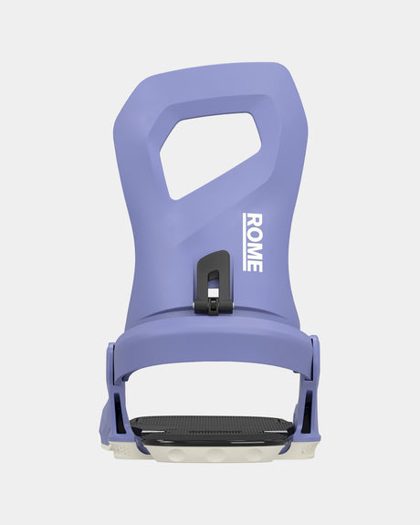 Rome Hydra Snowboard Bindings snowboard binding -- Lavender Med Lg colorway side profile