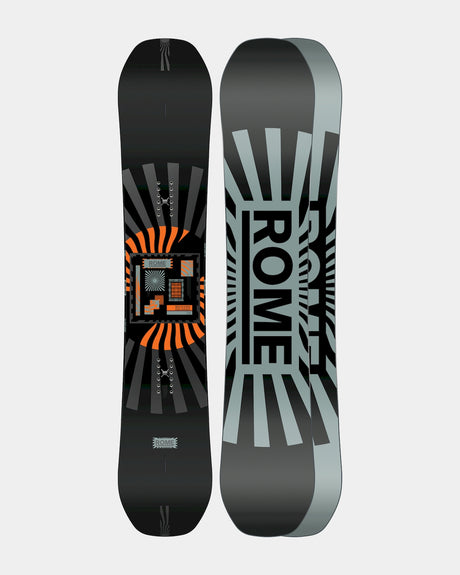 Rome Mechanic Snowboard all-mountain snowboard -- top sheet graphic at Willis Ski and Board Pittsburgh