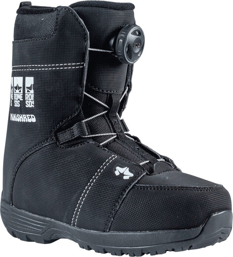Rome Minishred Boa Snowboard Boots snowboard boot -- outside profile view at Willis Ski and Board Pittsburgh