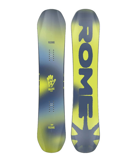 Rome Slapstick Snowboard 2026 all-mountain snowboard -- top sheet graphic at Willis Ski and Board Pittsburgh