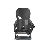 Rome Trace Aw Snowboard Bindings 2026 snowboard binding -- Black Lg colorway top view showing highback and straps