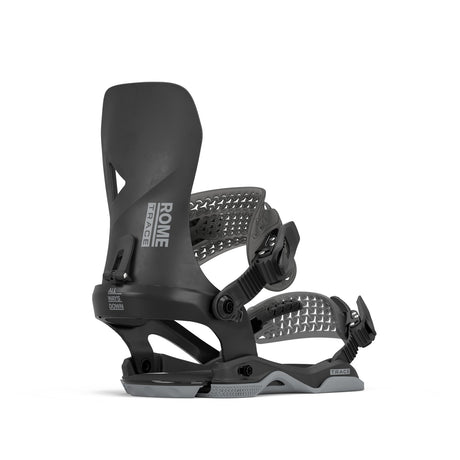 Rome Trace Aw Snowboard Bindings 2026 snowboard binding -- Black Med Lg colorway top view showing highback and straps