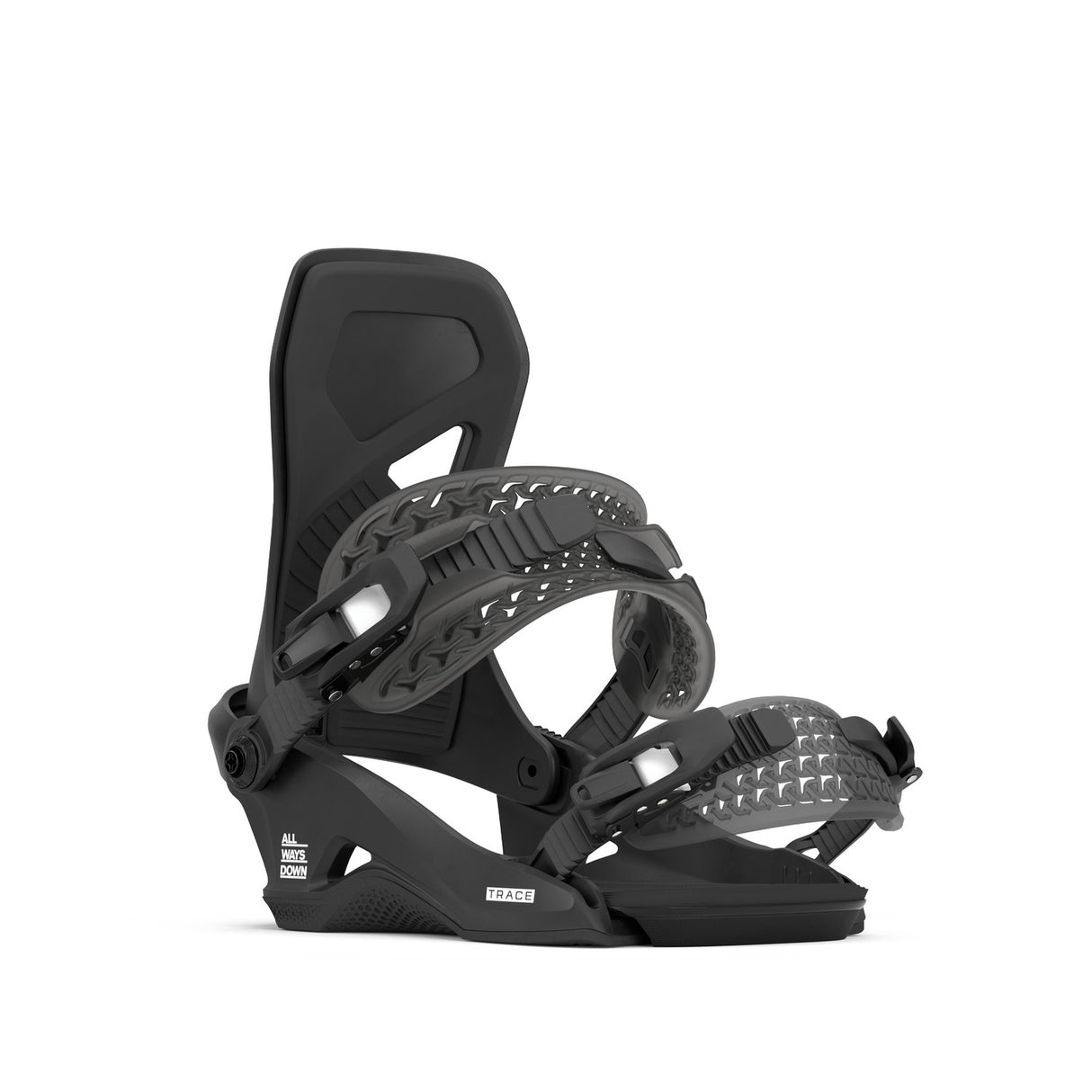 Rome Trace Hw Snowboard Bindings 2026 snowboard binding -- top view showing highback and strap detail at Willis Ski and