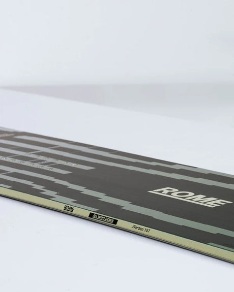 Rome Warden Snowboard 2026 alpine binding -- Wide colorway side profile