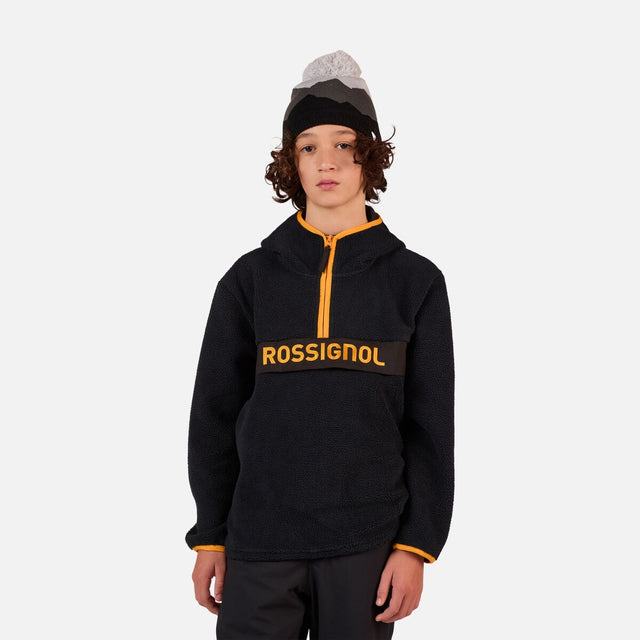 Rossignol Alltrack Anarak Junior Fleece 2026 mid layer -- front view on model showing mid layer insulation