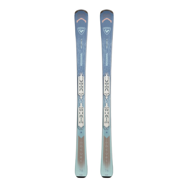 Rossignol Arcade 78 W Skis With Xpress 10 Bindings 2026 alpine binding -- top view showing toe and heel piece at Willis Ski