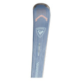Rossignol Arcade 78 W Skis With Xpress 10 Bindings 2026 alpine binding -- Xp10 Gw Binding colorway top view showing toe and