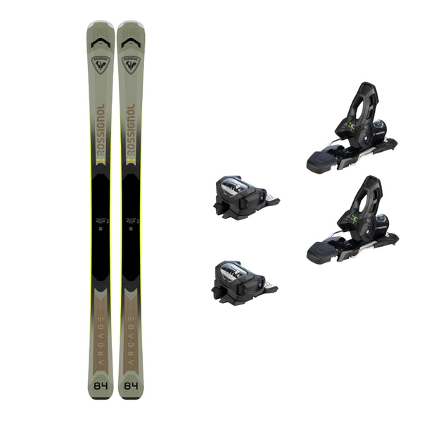 This is an image of Rossignol Arcade 84 Open Skis Package with Attack 11 Ski Bindings