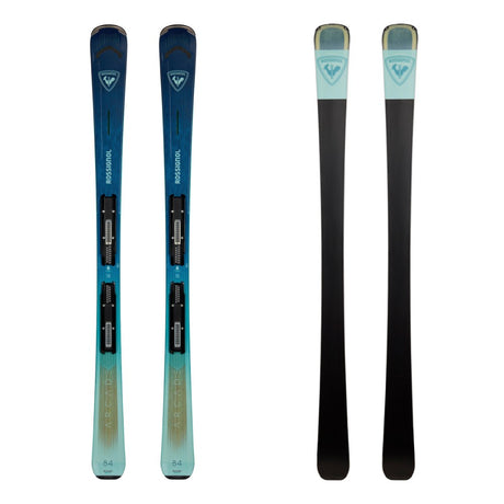 Rossignol Arcade 84 W Skis With Konect 12 Bindings 2026 alpine binding -- top view showing toe and heel piece at Willis Ski