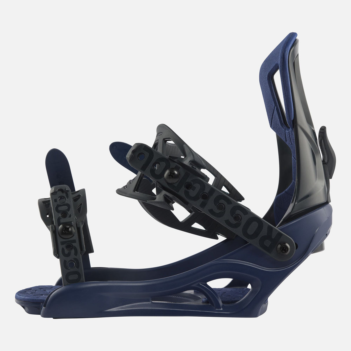 Rossignol Battle Snowboard Bindings snowboard binding -- top view showing highback and strap detail at Willis Ski and Board