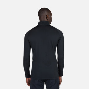 Rossignol Blackside Mens Hz Fleece 2026 mid layer -- Black colorway front view on model