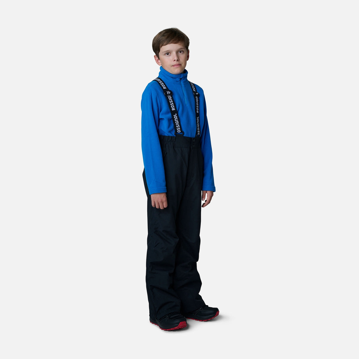 Rossignol Boy Zip Junior Pant ski pant -- front view on model showing insulated ski pant at Willis Ski and Board Pittsburgh