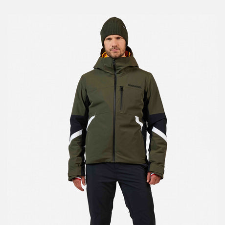 Rossignol Ciastel Mens Jacket 2026 ski jacket -- front view on model showing insulated shell and hood at Willis Ski and