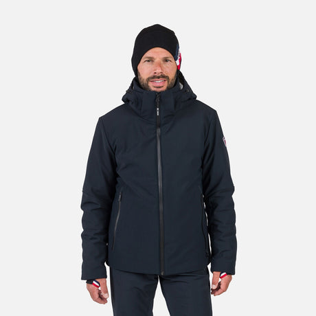 Rossignol Cieloalto Mens Jacket 2026 ski jacket -- front view on model showing insulated shell and hood at Willis Ski and