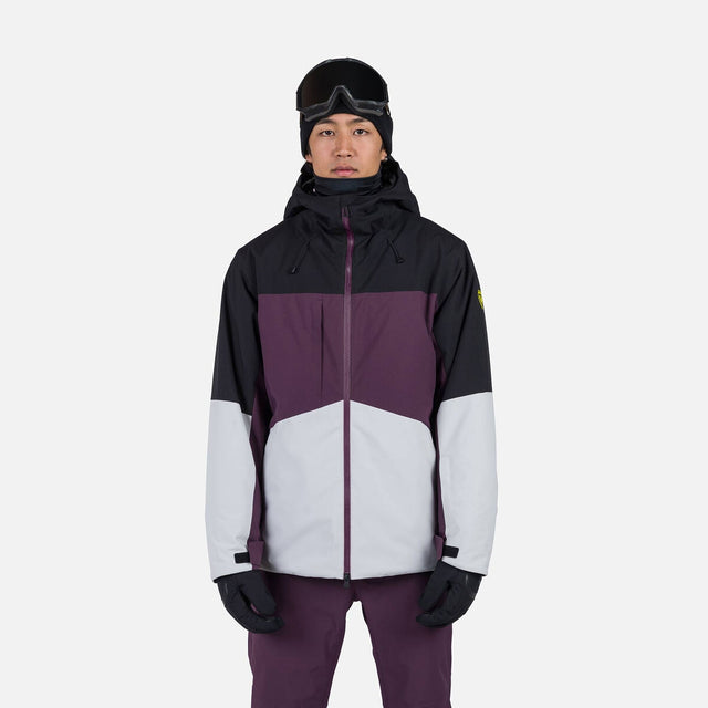 Rossignol Corbets Mens Jacket ski jacket -- front view on model showing insulated shell and hood at Willis Ski and Board