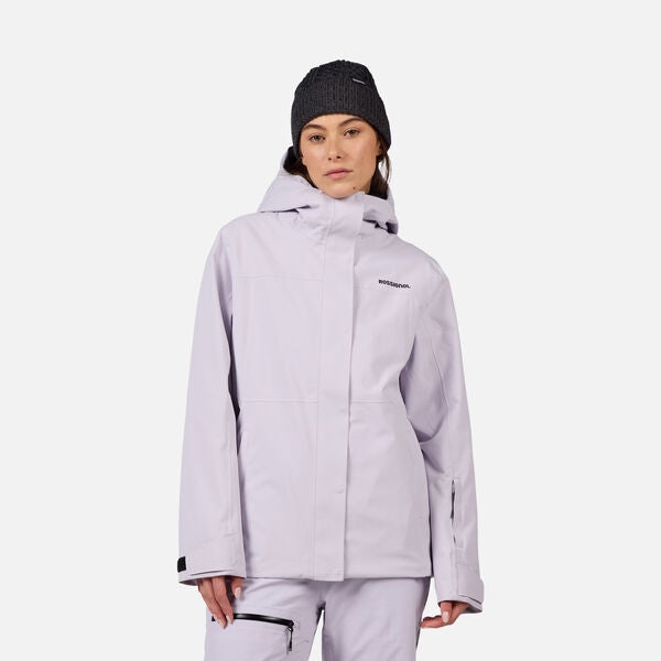Rossignol Desafio 2l Womens Shell Jacket 2026 ski jacket -- front view on model showing insulated shell and hood at Willis
