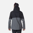 Rossignol Evader Mens Jacket 2026 ski jacket -- Black colorway front view on model with hood and cuffs
