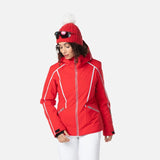 Rossignol Flat Womens Jacket ski jacket -- front view on model showing insulated shell and hood at Willis Ski and Board