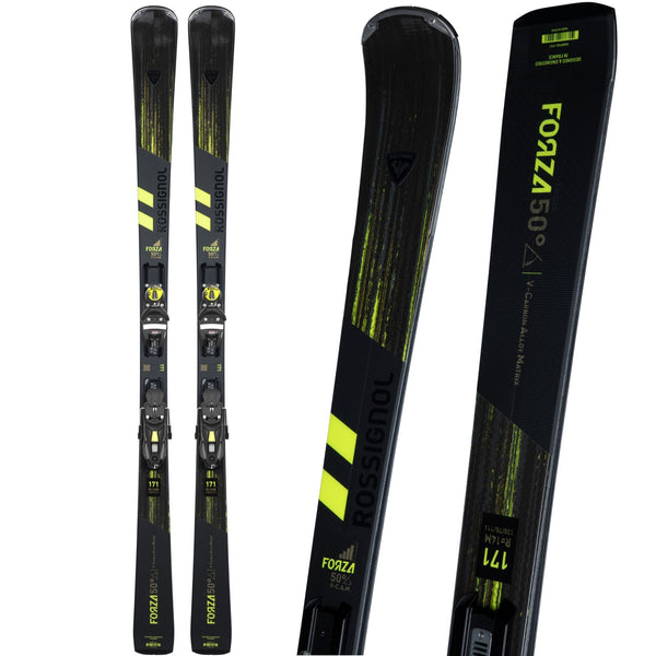 This is an image of Rossignol Forza 50 Skis with NX 12 GW Bindings