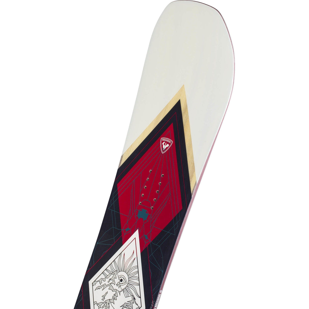 Rossignol Meraki Snowboard all-mountain snowboard -- top sheet graphic at Willis Ski and Board Pittsburgh