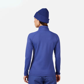 Rossignol Mid Layer Stretch Womens Hz 2026 mid layer -- Future Blue colorway front view on model
