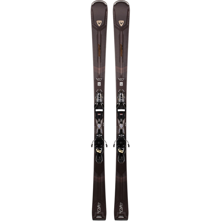 This is an image of Rossignol Nova 10 Ti Skis with XPress 11 GW Bindings