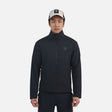 Rossignol Opside Mens Jacket 2024 ski jacket -- Black colorway front view on model with hood and cuffs