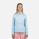 Rossignol Opside Womens Jacket 2024 ski jacket -- Glacier colorway lifestyle view showing full jacket silhouette