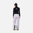 Rossignol Outerlimits Womens Bib 2026 ski pant -- Galactic Lilac colorway front view on model