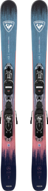Rossignol Rallybird Soul Pro Skis With Express 10 Bindings women's all-mountain ski -- top sheet graphic at Willis Ski and Board Pittsburgh