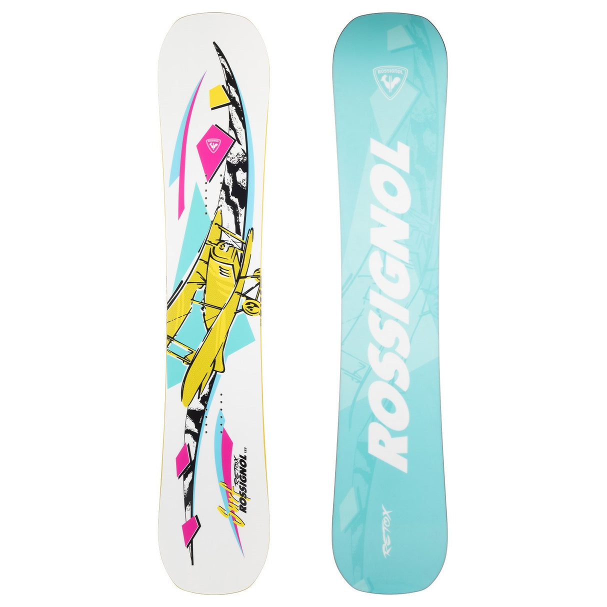Rossignol Retox Snowboard 2026 all-mountain snowboard -- top sheet graphic at Willis Ski and Board Pittsburgh