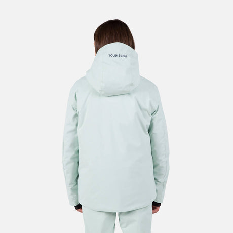 Rossignol Strawpile Junior Jacket ski jacket -- Steam colorway lifestyle view showing full jacket silhouette