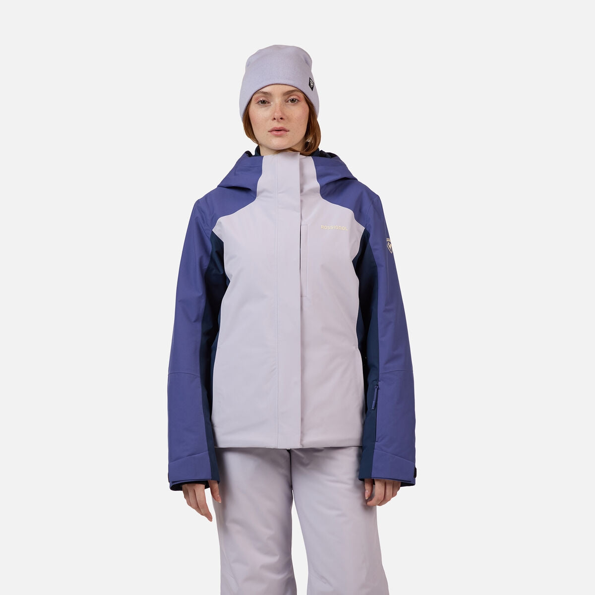 Rossignol Velika Womens Jacket 2026 ski jacket -- front view on model showing insulated shell and hood at Willis Ski and