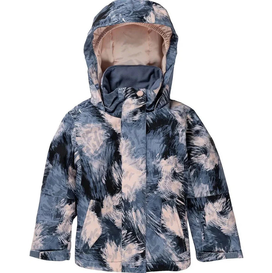 Roxy Jetty toddler snow jacket in Wild Wind, from the Winter 24/25 collection, 2025 model year. Come in to Willi's Ski and Board.