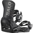 Salomon District Snowboard Bindings snowboard binding -- Black Large colorway top view showing highback and straps