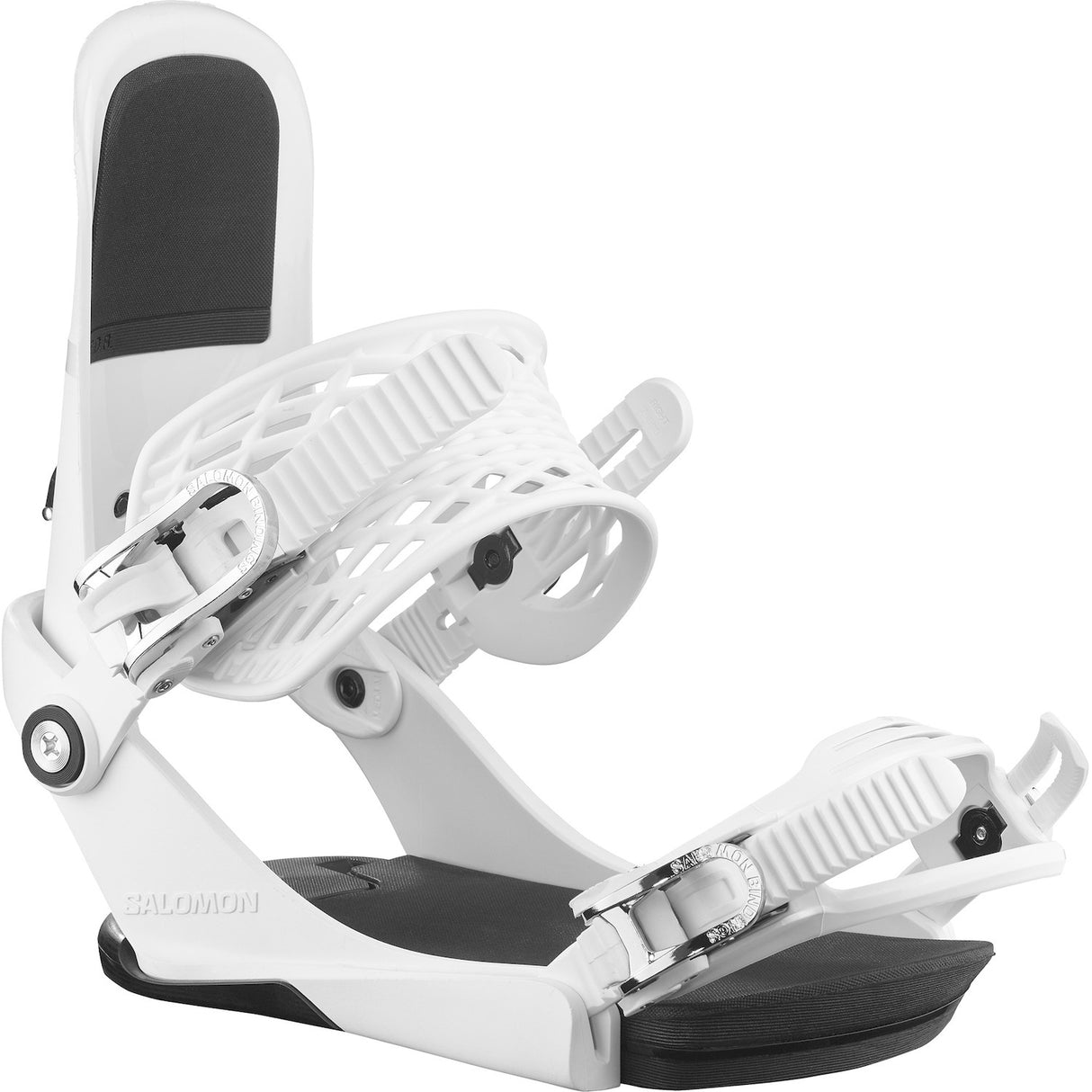 Salomon Edb Snowboard Bindings snowboard binding -- White Large colorway side profile