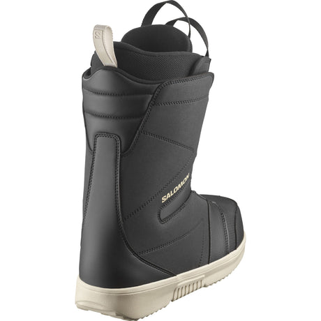 Salomon Faction Boa Snowboard Boots snowboard boot -- Black Rainy Day colorway liner detail showing heat-moldable footbed
