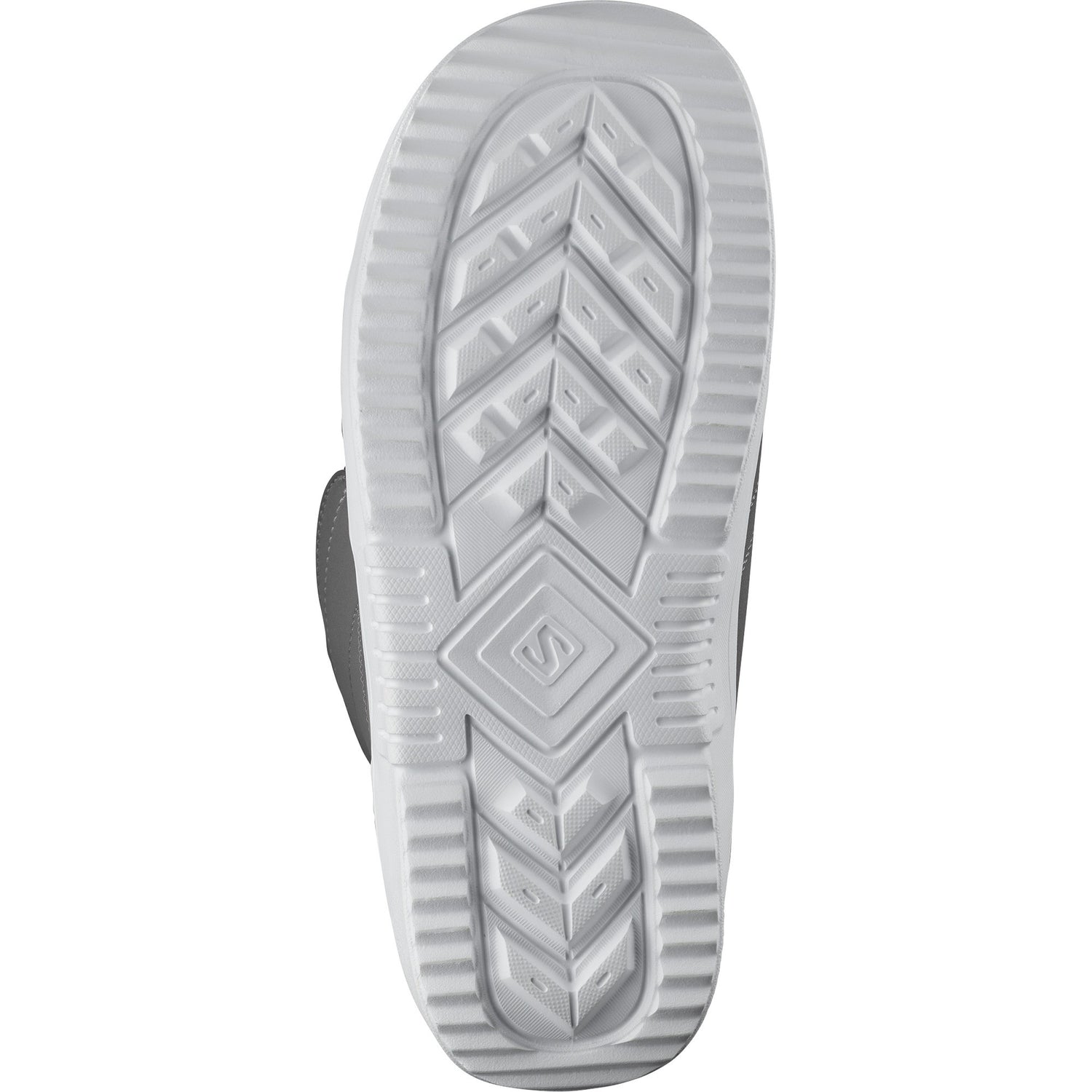 Salomon Faction Boa Snowboard Boots snowboard boot -- Gray Pewter 7 colorway outside profile showing lacing closure