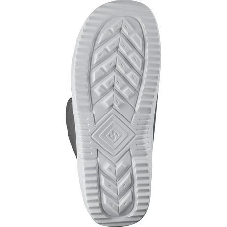 Salomon Faction Boa Snowboard Boots snowboard boot -- Gray Pewter 7 colorway outside profile showing lacing closure
