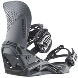Salomon Hologram Snowboard Bindings snowboard binding -- Gray Large colorway top view showing highback and straps