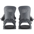 Salomon Hologram Snowboard Bindings snowboard binding -- Gray Med colorway top view showing highback and straps