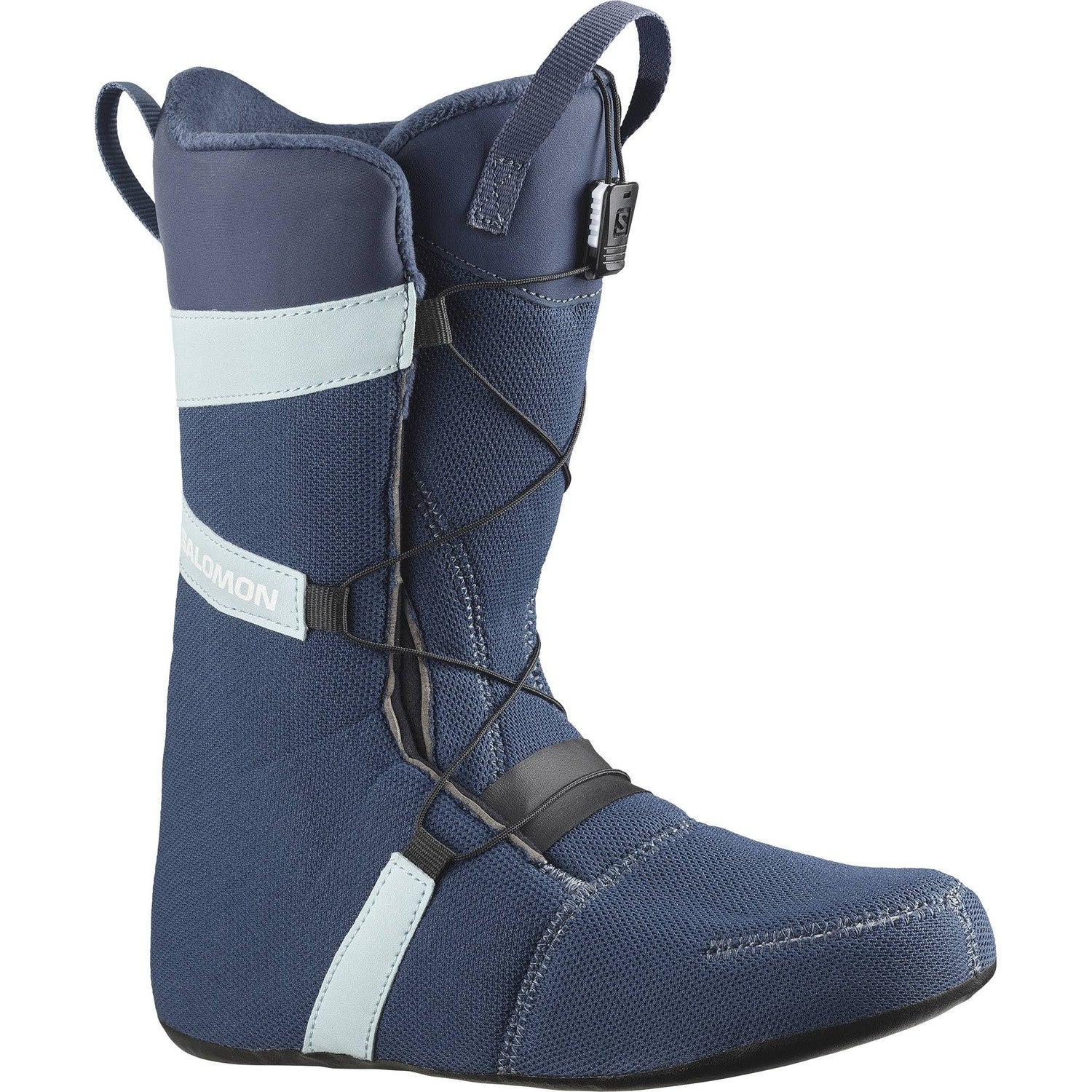 Salomon Ivy Boa Sj Snowboard Boots women's snowboard boot -- outsole detail in blue colorway