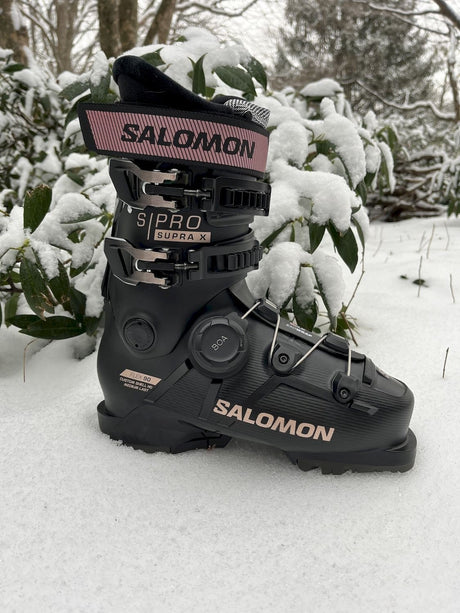 Salomon S Pro Supra Boa 90x W Gw Boots product -- Blk Bronze colorway product view