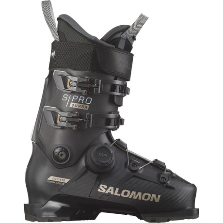 Salomon S Pro Supra Boa 110 Ski Boots alpine ski boot -- outside profile view at Willis Ski and Board Pittsburgh