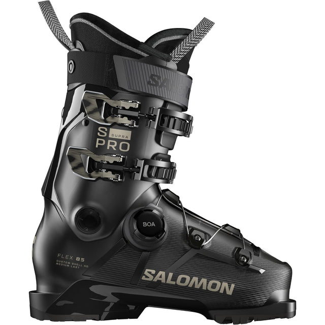 Salomon S Pro Supra Boa 85 W Gw Ski Boots 2026 alpine ski boot -- outside profile view at Willis Ski and Board Pittsburgh
