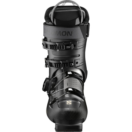 Salomon S Pro Supra Boa 85 W Gw Ski Boots 2026 alpine ski boot -- Black colorway outside profile view