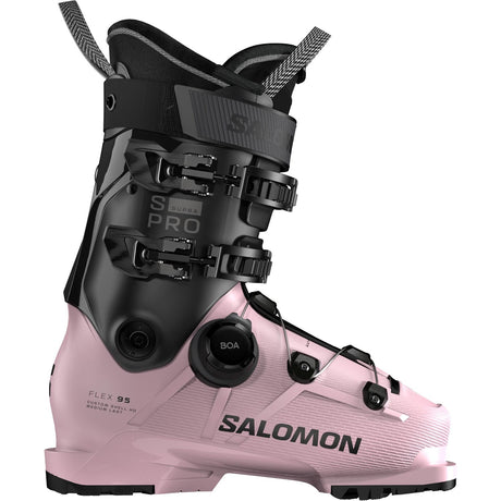 Salomon S Pro Supra Boa 95 W Gw Ski Boots 2026 alpine ski boot -- outside profile view at Willis Ski and Board Pittsburgh